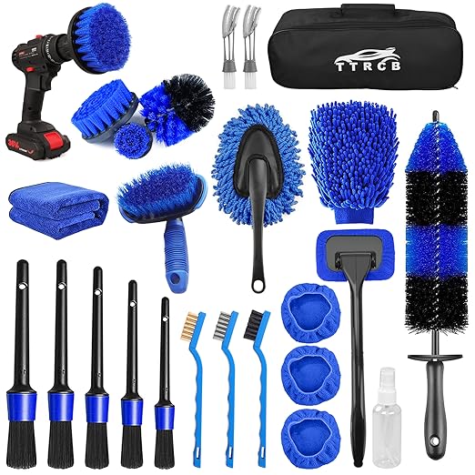 26-Piece Car & RV Wash Kit with Brushes & Cleaning Accessories