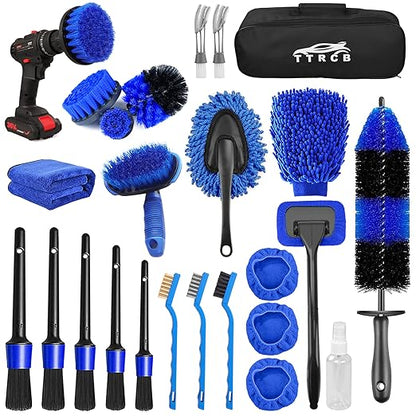 26-Piece Car & RV Wash Kit with Brushes & Cleaning Accessories