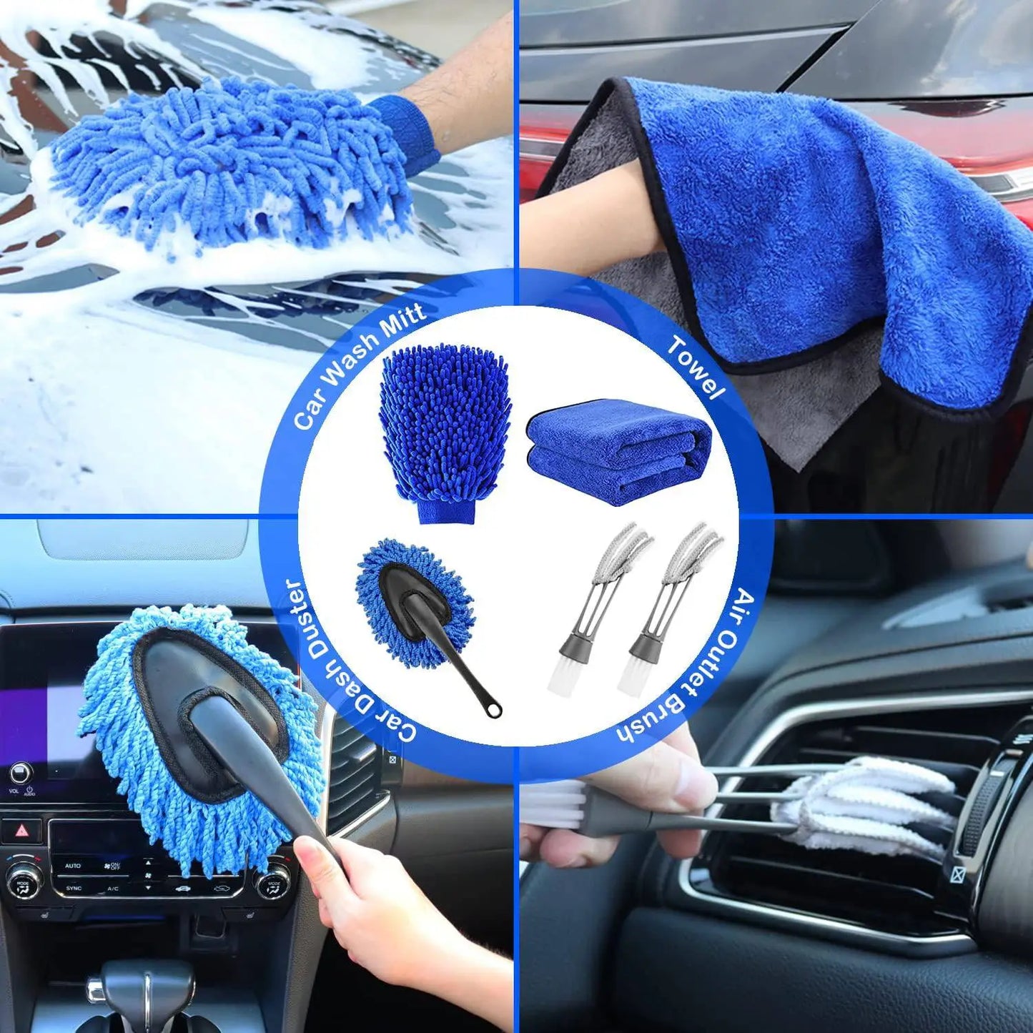26-Piece Car & RV Wash Kit with Brushes & Cleaning Accessories
